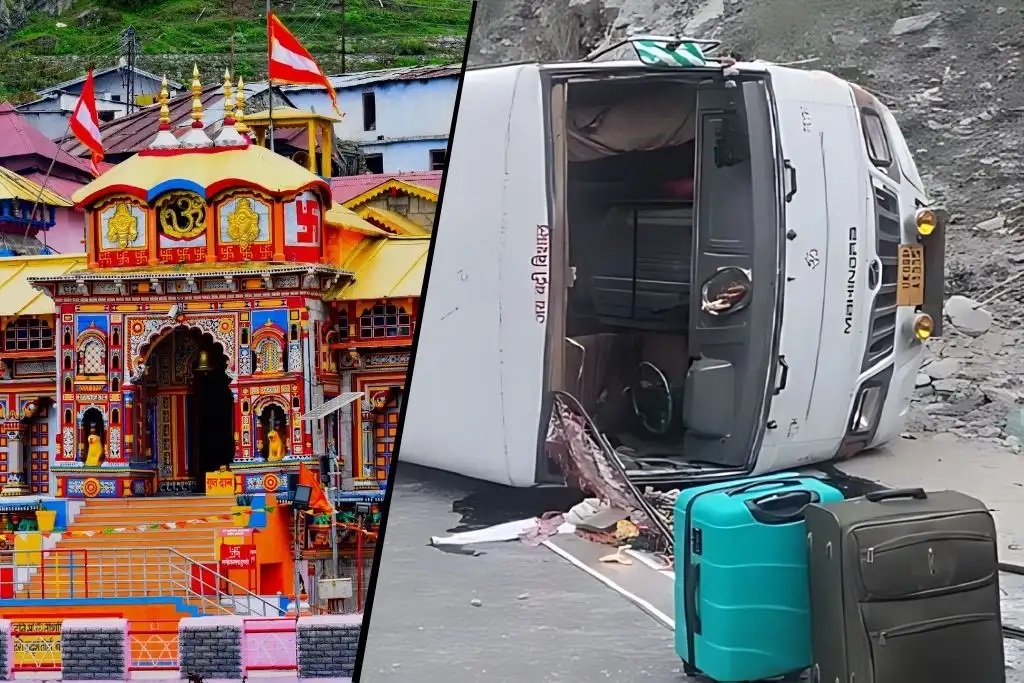 Dehradun Bus returning from Badrinath darshan overturns, one among 24 passengers injured!