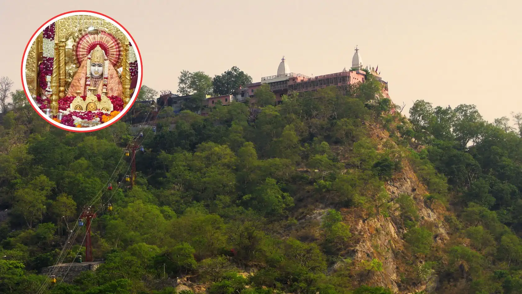 Huge crowd of devotees in Mansa Devi temple of Haridwar