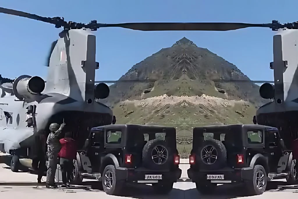 SUV vehicle reached Kedarnath Dham by Chinook helicopter, VVIP and elderly will ride