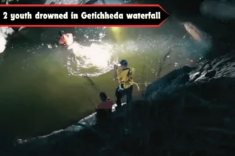 2 youth drowned in Getichheda waterfall, 1 died, search for the other continues